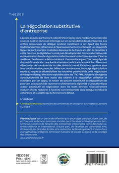 La négociation substitutive d'entreprise