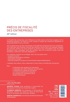 Précis de fiscalité des entreprises 2025/2026
