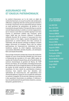 Assurance-vie et enjeux patrimoniaux