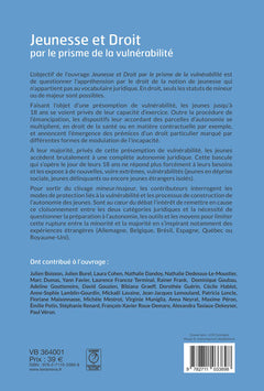 Jeunesse et droit par le prisme de la vulnérabilité
