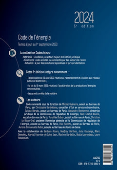 Code de l'énergie 2024
