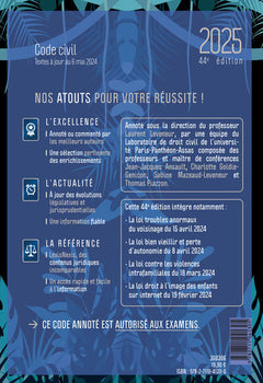 Code civil 2025 - Jaquette Blue Jungle