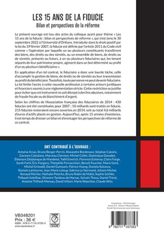 15 ans de la fiducie : Bilan et perspectives de réforme