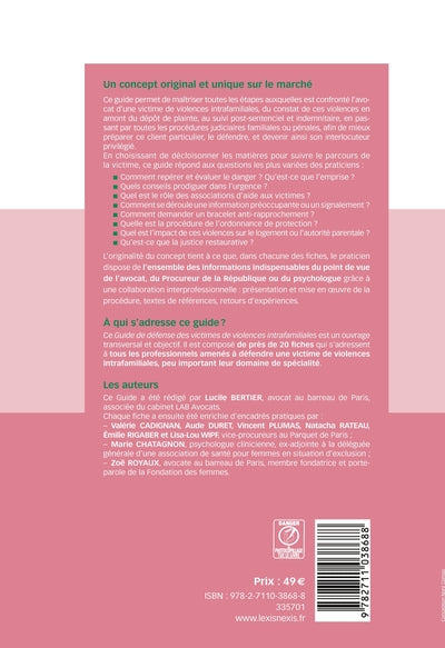 Guide de défense des victimes de violences intrafamiliales