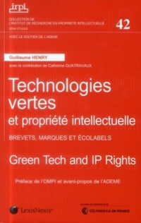 Technologies vertes - Enjeux de PI