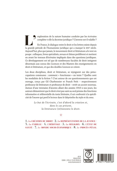 Quand la littérature moderne (re)invente le droit