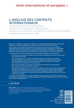 L'anglais des contrats internationaux