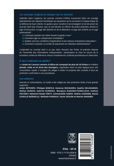 Guide de l'avocat commis d'office