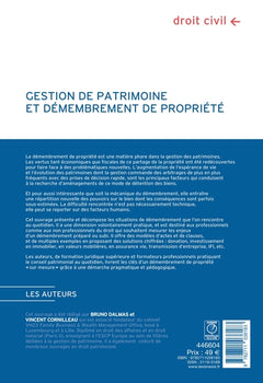 Gestion de patrimoine et démembrement de propriété