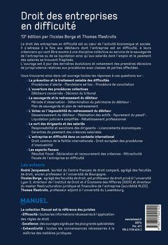 Droit des entreprises en difficulté