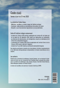 Code civil 2024