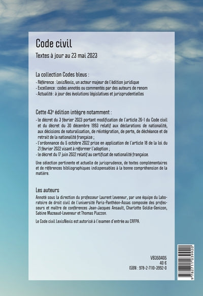 Code civil 2024