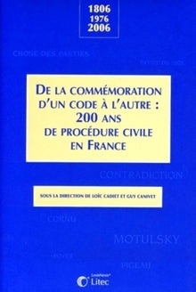 Colloque Commémoration Bicentenaire Code de Procédure Civile