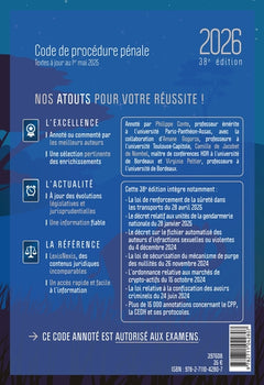 Code de procédure pénale 2026