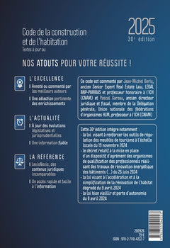 Code de la construction et de l'habitation 2025