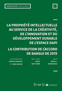 La propriété intellectuelle au service de la créativité et du développement de l'espace OAPI