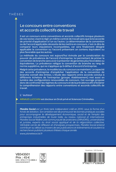 Le concours entre conventions et accords collectifs de travail