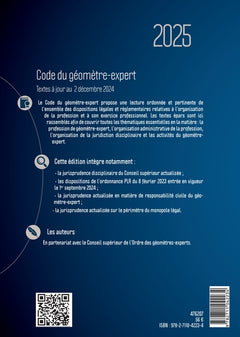 Code du géomètre-expert 2025
