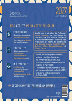 Code civil 2027 - jaquette Marguerites