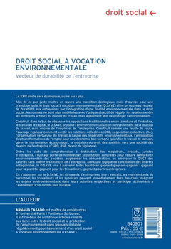 Droit social à vocation environnementale