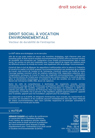 Droit social à vocation environnementale
