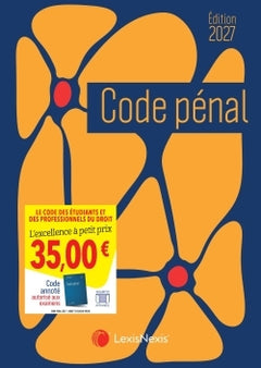 Code pénal Jaquette 2027 - Jaquette  Flower power
