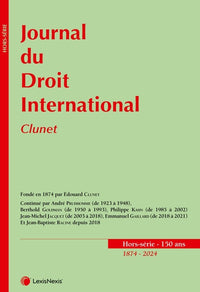 Journal du droit international - Clunet - 150 ans