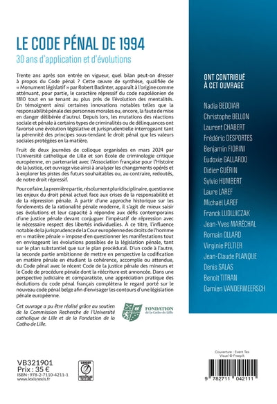 Le Code pénal de 1994 : 30 ans d'application et d'évolutions
