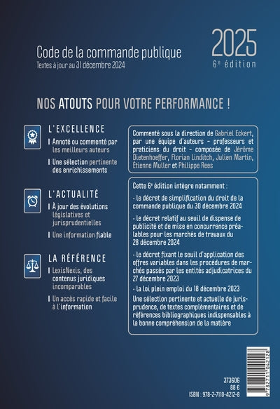 Code de la commande publique 2025