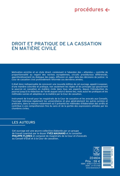 Droit et pratique de la cassation en matière civile