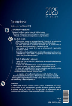 Code notarial 2025