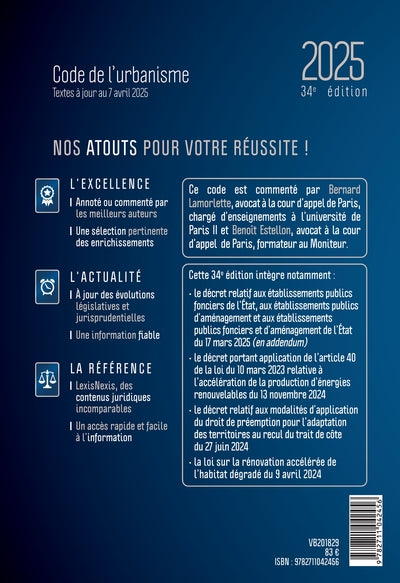 Code de l'urbanisme 2025
