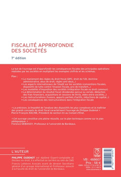 Fiscalité approfondie des sociétés