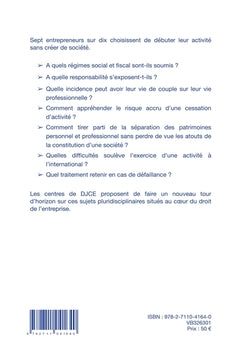 Le statut de l'entrepreneur individuel
