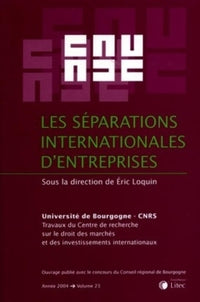 Les séparations internationales d'entreprises