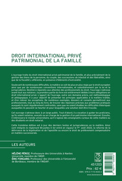 Droit international privé patrimonial de la famille
