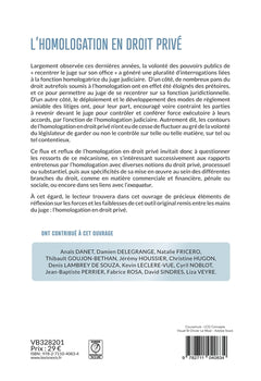 L'homologation en droit privé