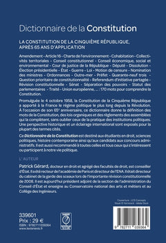 Dictionnaire de la Constitution
