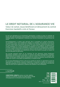 Droit notarial de l'assurance-vie