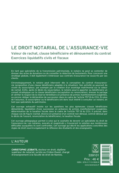 Droit notarial de l'assurance-vie