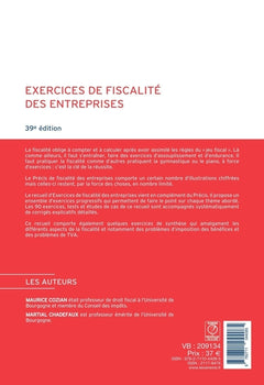 Exercices de fiscalité des entreprises 2026-2027