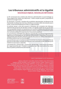 Les tribunaux administratifs et la légalité