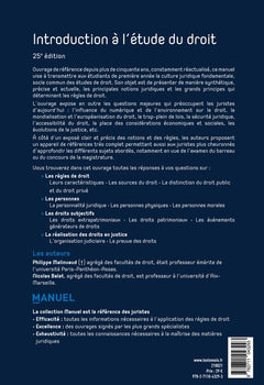 Introduction à l'étude du droit