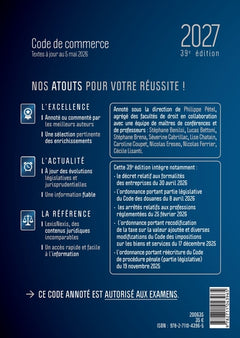 Code de commerce 2027