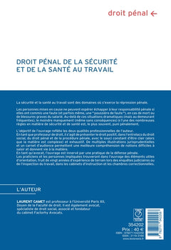 Droit pénal de la santé et de la sécurité au travail