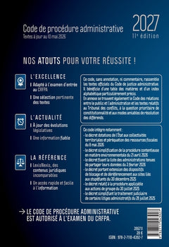 Code de procédure administrative 2027