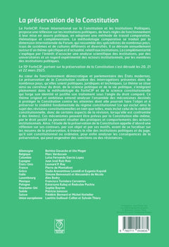 La préservation de la Constitution