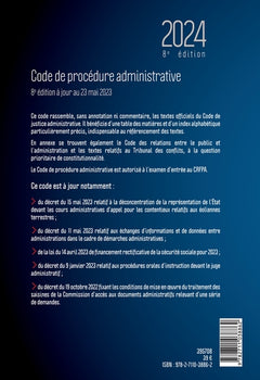 Code de procédure administrative 2024