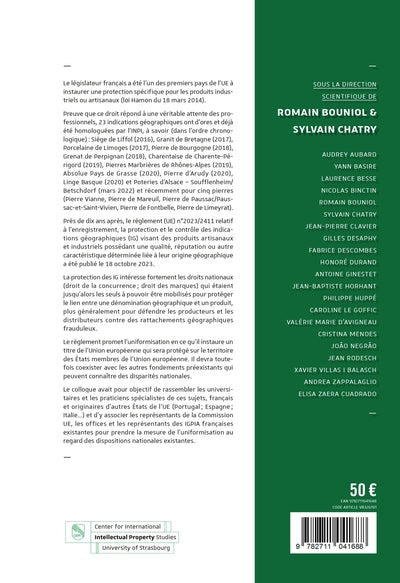 IG et produits industriels et artisanaux : vers l'uniformisation ?