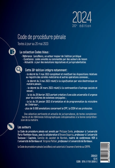 Code de procédure pénale 2024